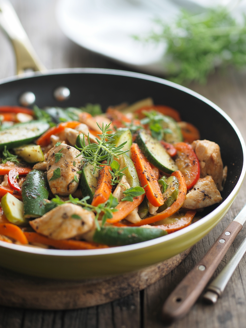 Hähnchenpfanne mit Gemüse