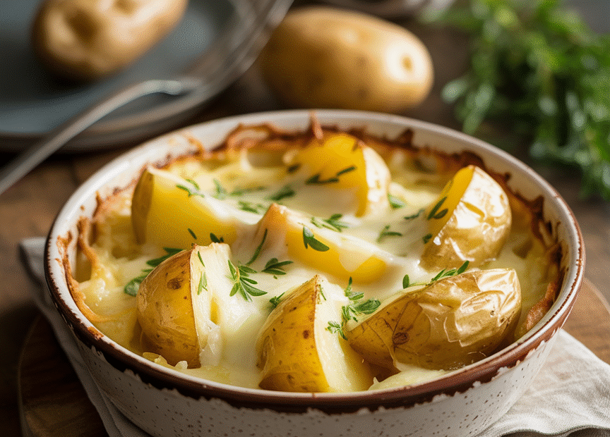 Kartoffelgratin mit Sahne