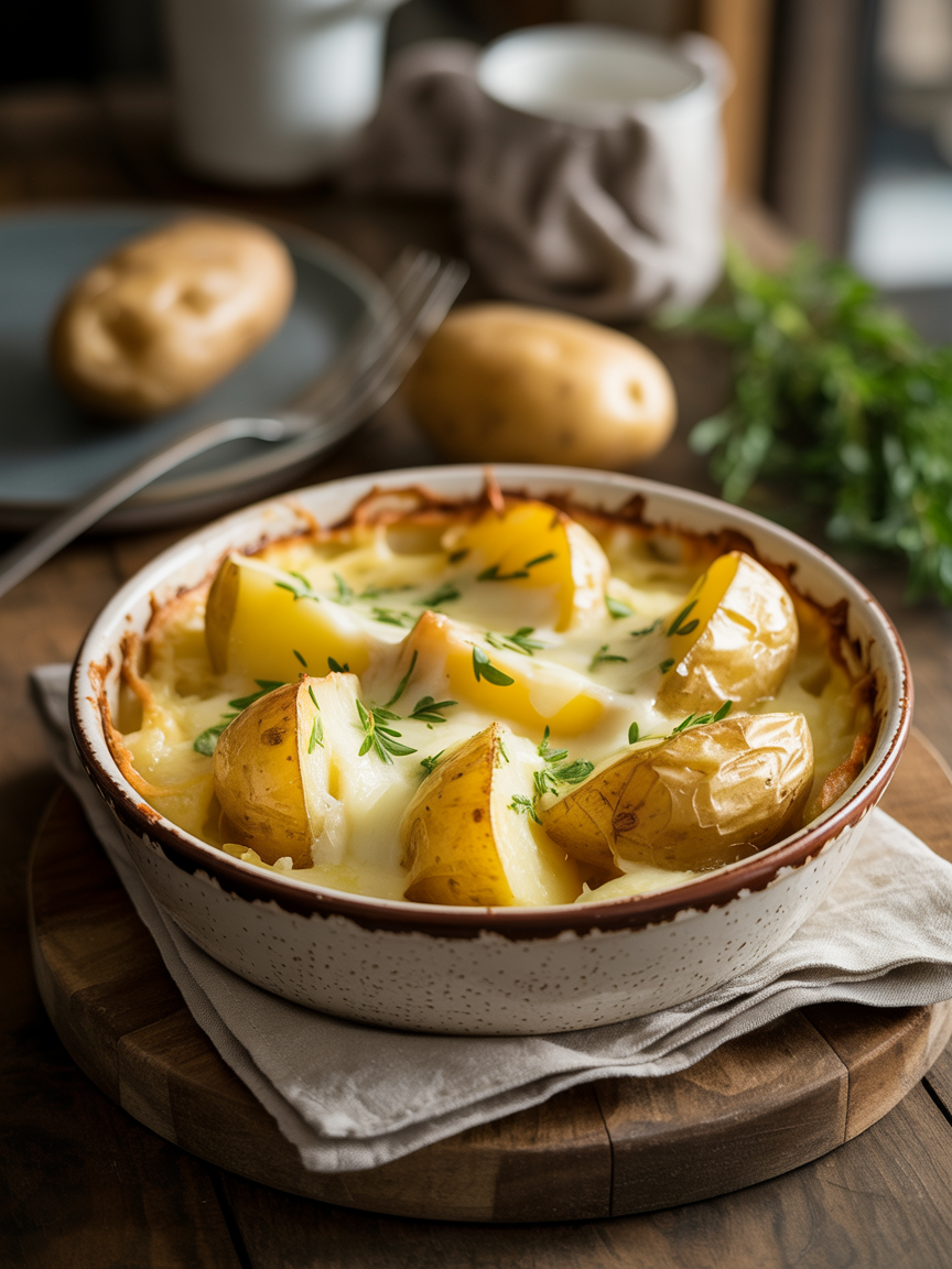 Kartoffelgratin mit Sahne