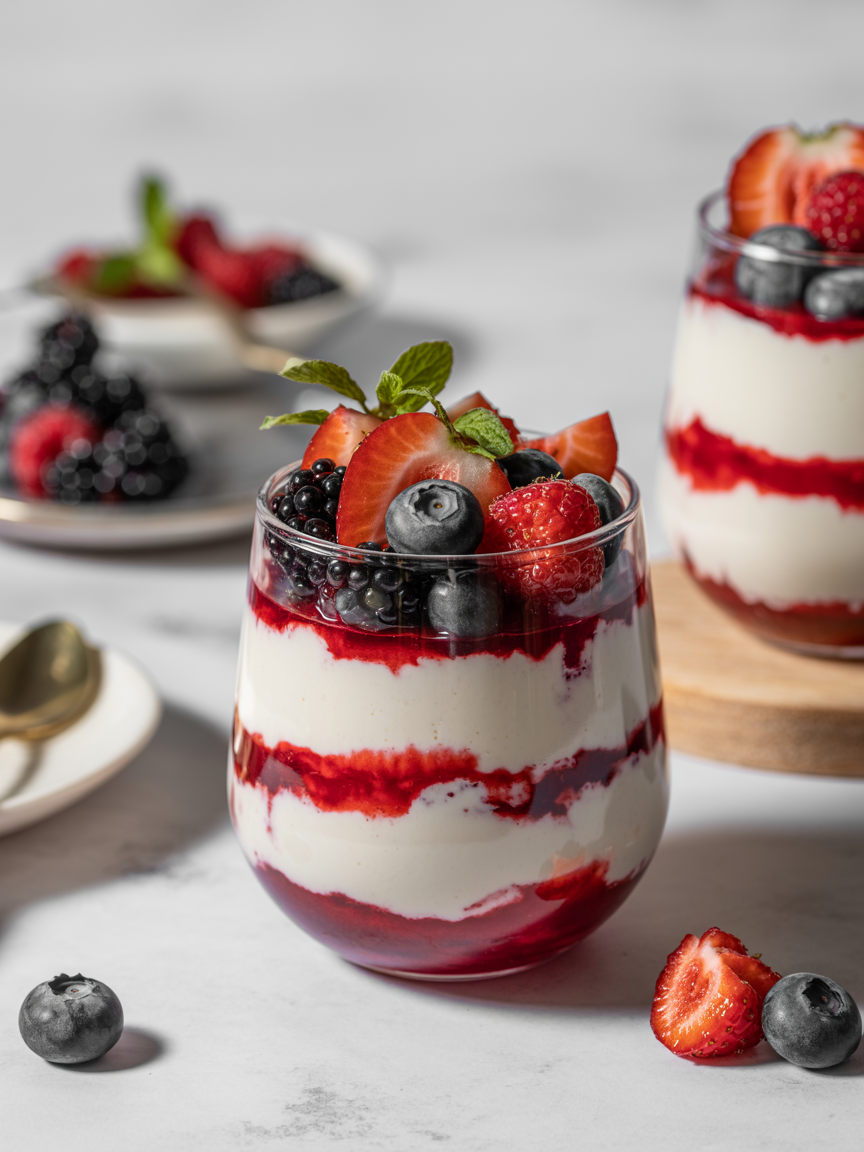 Keto Beeren-Dessert