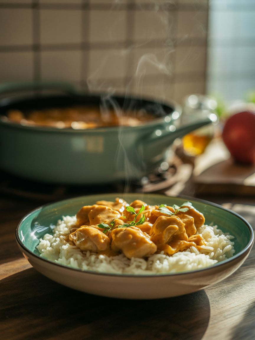 Hähnchen in Rahmsauce